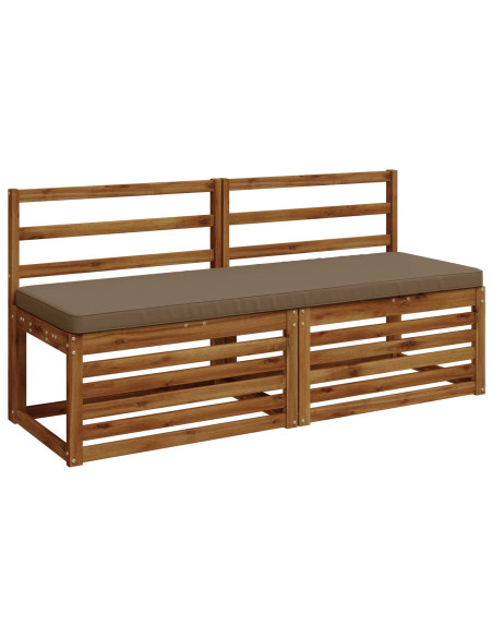 Cuscino per Panchina a 1 Pezzo VUGHT 100% Poliestere Tortora