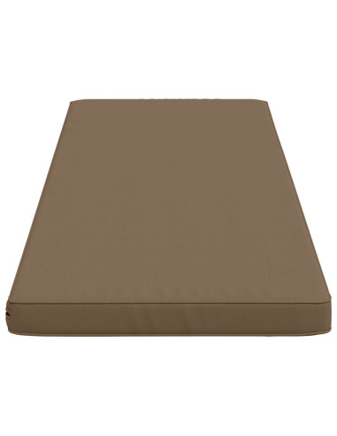 Cuscino per Panchina a 1 Pezzo VUGHT 100% Poliestere Tortora