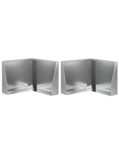 Muro di contenimento 2 pz 50 x 50 x 30 cm Acciaio zincato