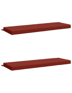 Cuscini per Panchina a 2 Pezzi SOEST 2 pz 100% Poliestere Rosso