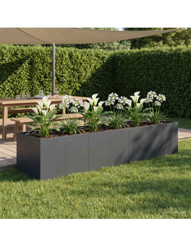 Vaso da giardino Antracite 280 x 80 x 60 cm