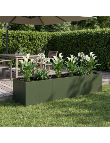 Vaso da giardino Verde Oliva 280 x 80 x 60 cm