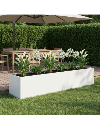 Vaso da giardino Bianco 280 x 80 x 60 cm