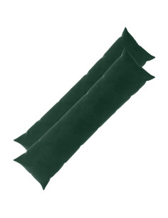 Federa 2 pcs HEERLEN Verde Scuro 40 x 145 cm Velluto