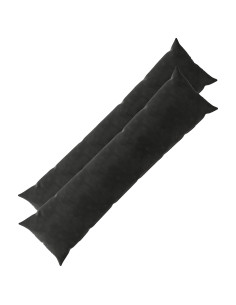 Federa 2 pcs HEERLEN Nero 40 x 145 cm Velluto