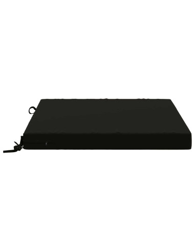 Cuscini per Sedia in 4 Pezzi SOEST 4 pz 100% Poliestere Nero