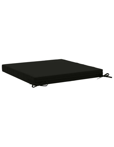 Cuscini per Sedia in 4 Pezzi SOEST 4 pz 100% Poliestere Nero