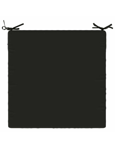 Cuscini per Sedia in 4 Pezzi SOEST 4 pz 100% Poliestere Nero