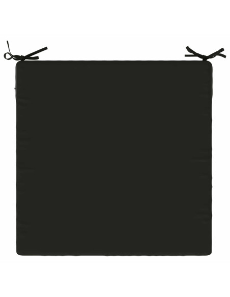 Cuscini per Sedia in 4 Pezzi SOEST 4 pz 100% Poliestere Nero