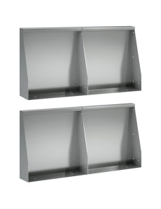 Muro di contenimento 4 pz 40 x 12 x 50 cm Acciaio zincato