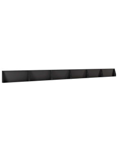 Muro di contenimento 6 pz 100 x 12 x 40 cm Acciaio Nero 2