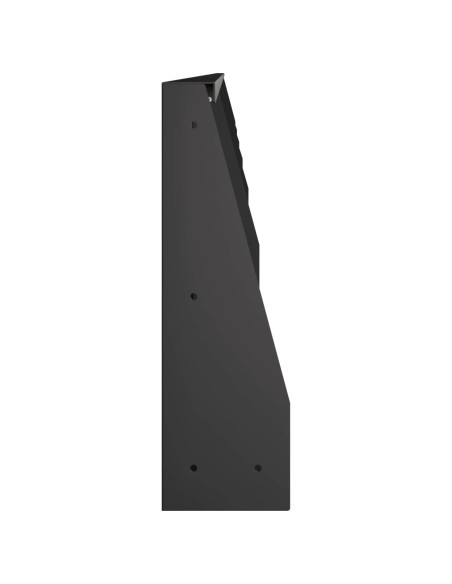 Muro di contenimento 6 pz 100 x 12 x 40 cm Acciaio Nero