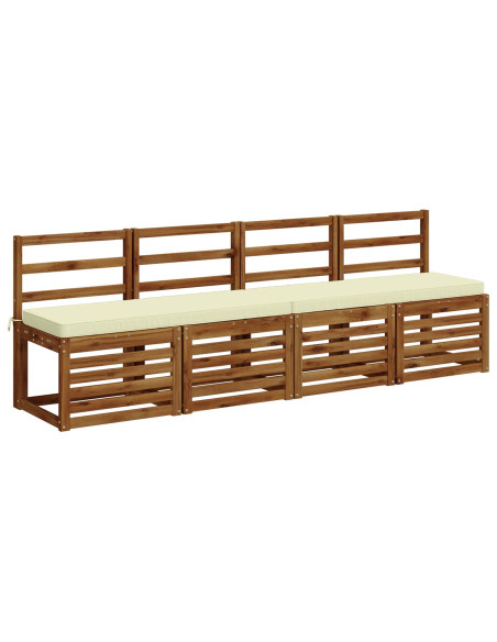 Cuscino per Panchina a 1 Pezzo VUGHT 100% Poliestere Crema