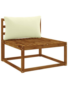 Cuscino per Schiena a 1 Pezzo PUTTEN 100% Poliestere Crema 2