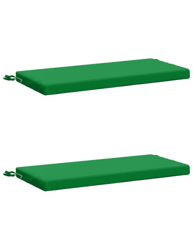 Cuscini per Panchina a 2 Pezzi SOEST 2 pz 100% Poliestere Verde