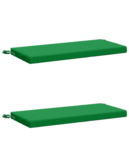 Cuscini per Panchina a 2 Pezzi SOEST 2 pz 100% Poliestere Verde