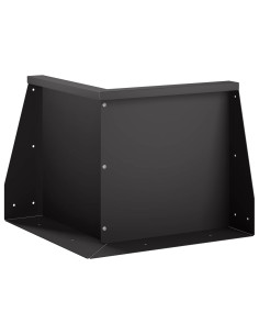 Muro di contenimento 50 x 50 x 30 cm Acciaio Nero