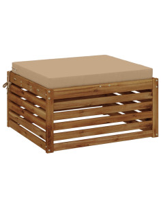 Cuscino per Sedia in Unico Pezzo SOEST 100% Poliestere Sabbia 2
