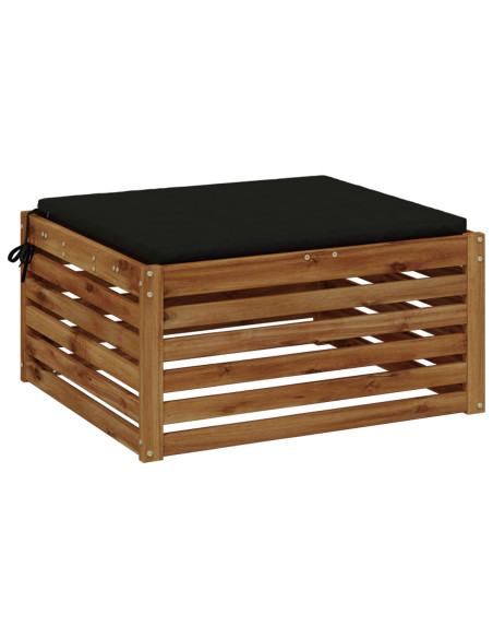 Cuscino per Sedia in Unico Pezzo SOEST 100% Poliestere Nero