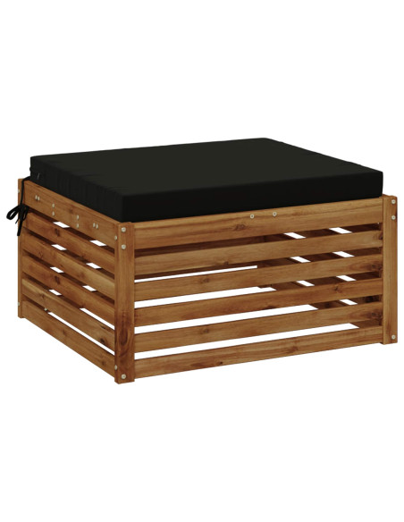 Cuscino per Sedia in Unico Pezzo SOEST 100% Poliestere Nero