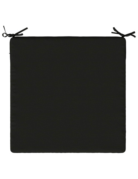 Cuscino per Sedia in Unico Pezzo SOEST 100% Poliestere Nero