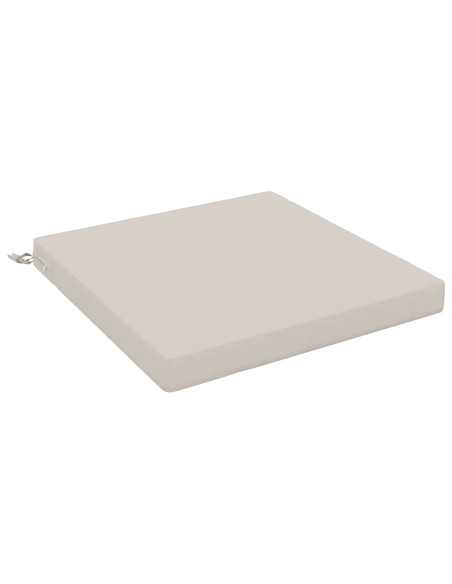 Cuscino per Sedia in Unico Pezzo SOEST 100% Poliestere Bianco