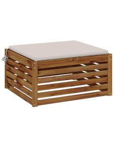 Cuscino per Sedia in Unico Pezzo SOEST 100% Poliestere Bianco 2