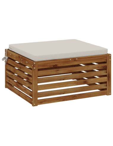 Cuscino per Sedia in Unico Pezzo SOEST 100% Poliestere Bianco