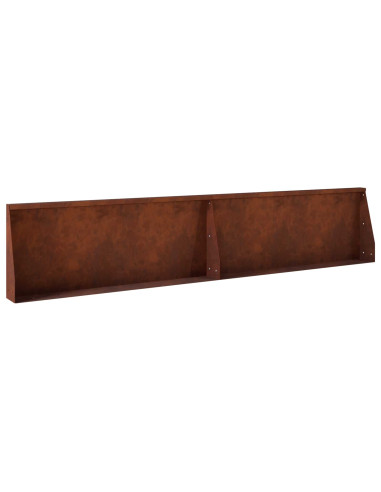 Muro di contenimento 8 pz 300 x 100 x 30 cm Acciaio Corten