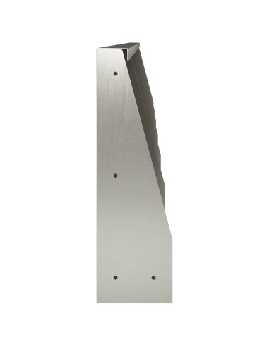Muro di contenimento 6 pz 40 x 12 x 40 cm Acciaio Inox Argento