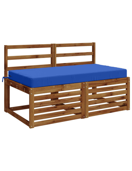 Cuscino per la seduta SOEST 100% Poliestere Blu Reale