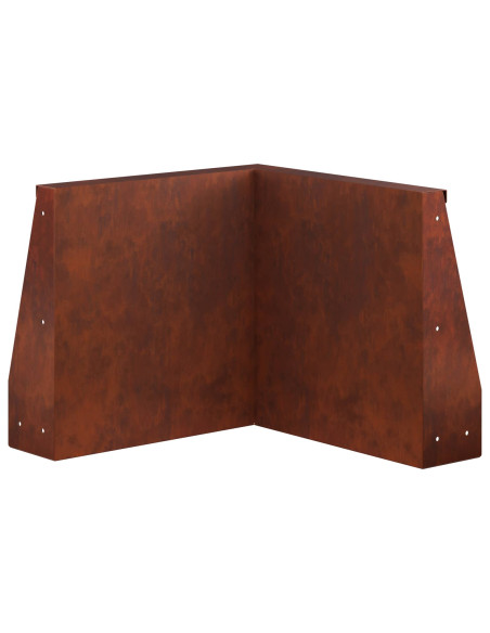 Muro di contenimento 50 x 50 x 50 cm Acciaio Corten Ruggine