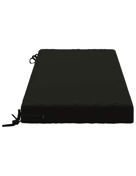 Cuscini per Panchina a 2 Pezzi SOEST 2 pz 100% Poliestere Nero