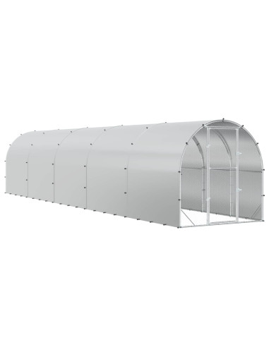 Pollaio Argento 1000 x 200 x 200 cm Acciaio zincato