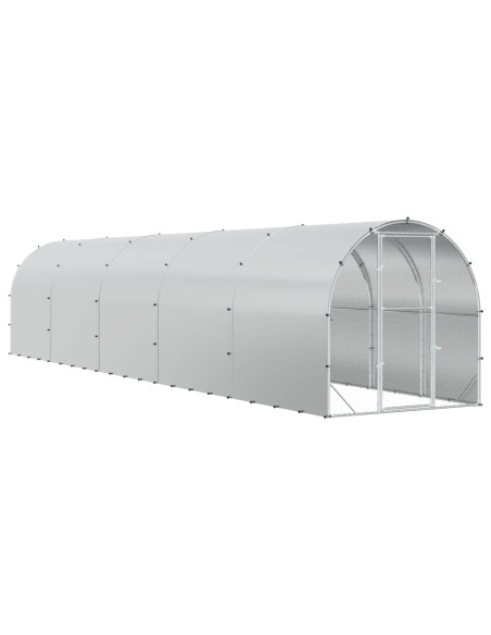 Pollaio Argento 1000 x 200 x 200 cm Acciaio zincato