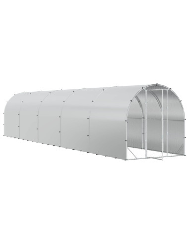 Pollaio Argento 1000 x 200 x 200 cm Acciaio zincato