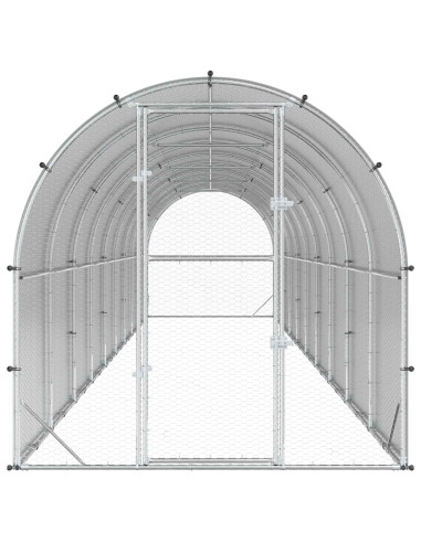 Pollaio Argento 1000 x 200 x 200 cm Acciaio zincato
