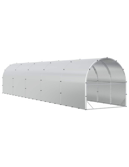 Pollaio Argento 1000 x 200 x 200 cm Acciaio zincato