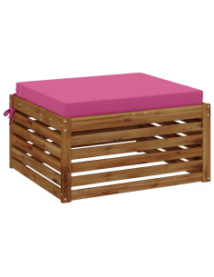 Cuscino per Sedia in Unico Pezzo SOEST 100% Poliestere Rosa 2