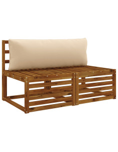 Cuscino per Schiena a 1 Pezzo PUTTEN 100% Poliestere Crema 2