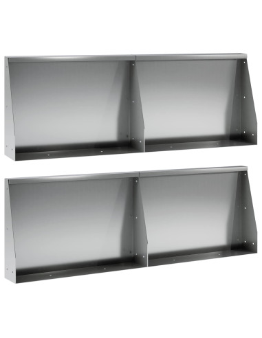 Muro di contenimento 4 pz 60 x 12 x 40 cm Acciaio zincato