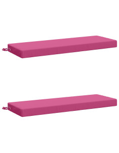 Cuscini per Panchina a 2 Pezzi SOEST 2 pz 100% Poliestere Rosa