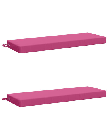 Cuscini per Panchina a 2 Pezzi SOEST 2 pz 100% Poliestere Rosa