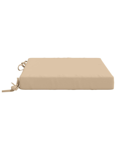 Cuscini per Sedia in 4 Pezzi SOEST 4 pz 100% Poliestere Crema