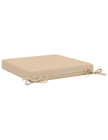 Cuscini per Sedia in 4 Pezzi SOEST 4 pz 100% Poliestere Crema