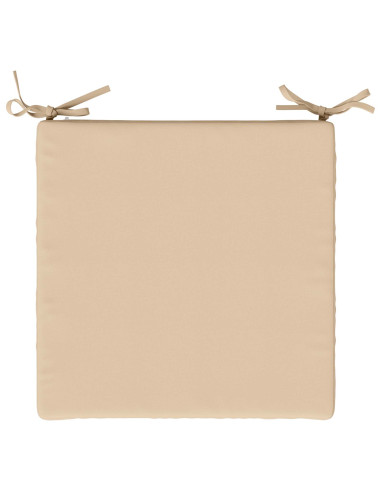 Cuscini per Sedia in 4 Pezzi SOEST 4 pz 100% Poliestere Crema