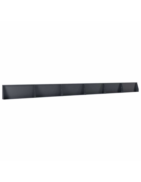 Muro di contenimento 6 pz 100 x 12 x 50 cm Acciaio Antracite