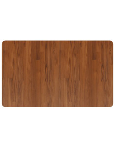 Piano Bagno Marrone Scuro 100x60x1,5cm Legno Massello Trattato