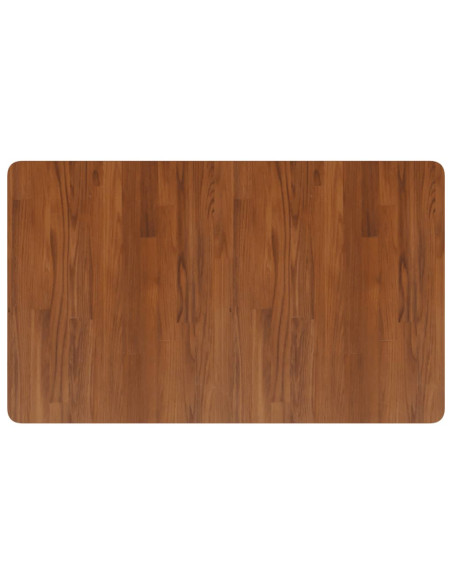 Piano Bagno Marrone Scuro 100x60x1,5cm Legno Massello Trattato