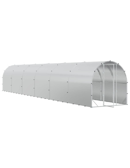 Pollaio Argento 1200 x 200 x 200 cm Acciaio zincato